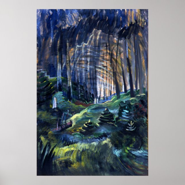 Póster Carr - Bosques Profundos 1936 (Frente)