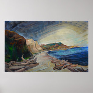 Póster Carr - Línea costera 1936