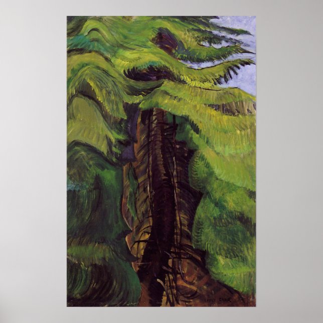 Póster Carr - Santuario de cedro 1942 (Frente)