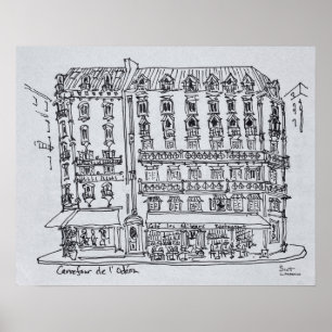 Póster Carrefour de l'Odeon, Saint-Germain-des-Pres