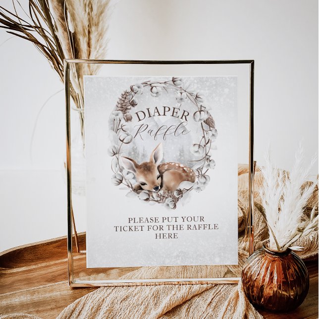 Póster Carrera Baby Shower Diaper Raffle de invierno de W (Subido por el creador)