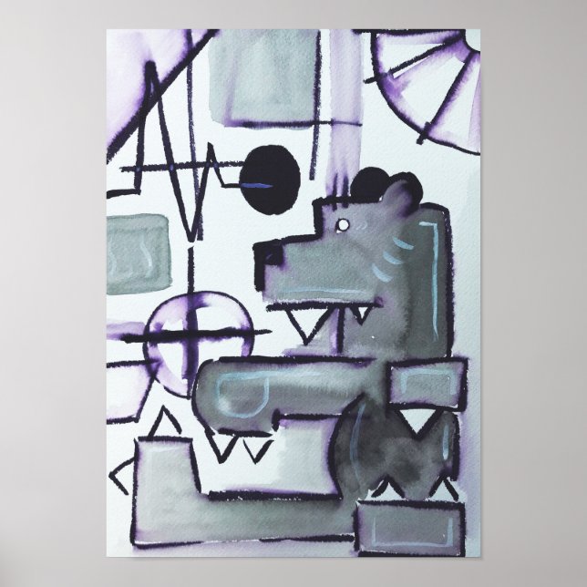 Póster Carrera blanca (Frente)