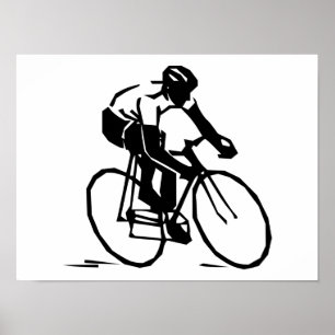 Póster Carrera de bicicleta