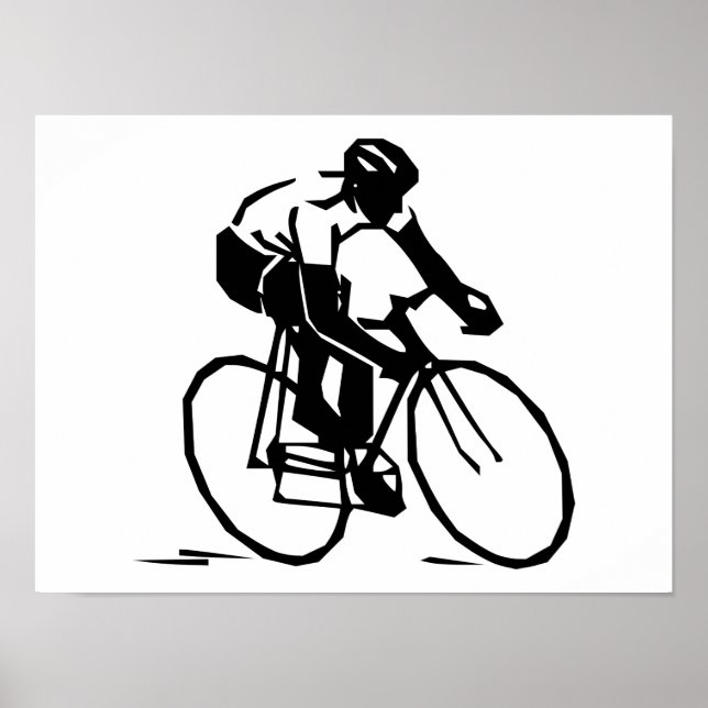 Póster Carrera de bicicleta (Frente)