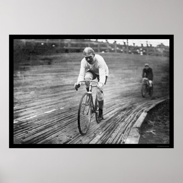 Póster Carrera de bicicletas de seis días de 1909 (Frente)