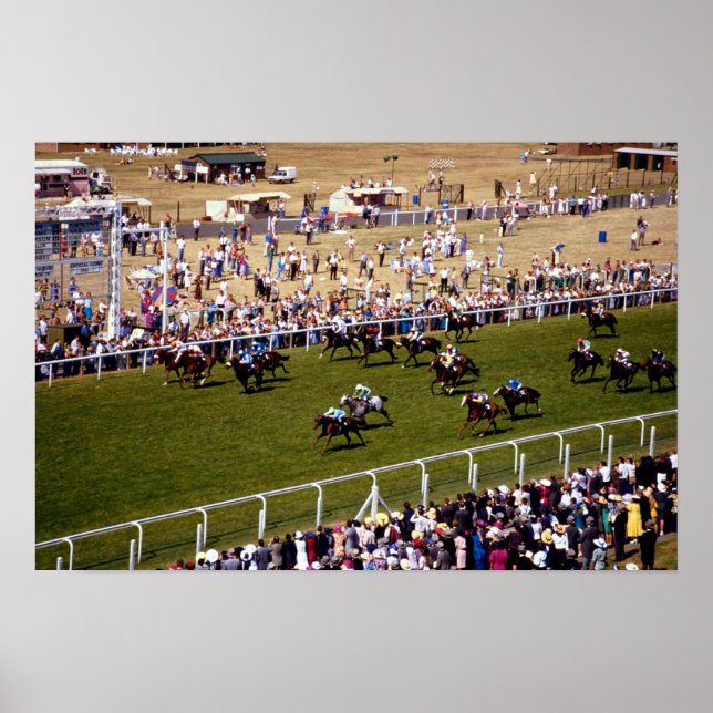 Póster Carrera de caballos (Frente)