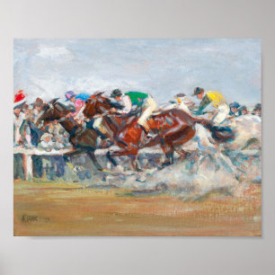 Póster Carrera de caballos   Angelo Jank