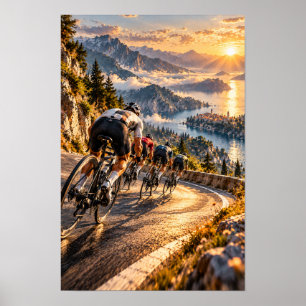 Póster Carrera de Ciclismo en Carretera de Montaña al Ata