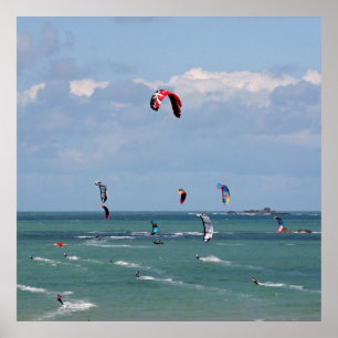 Póster Carrera de Kiteboard