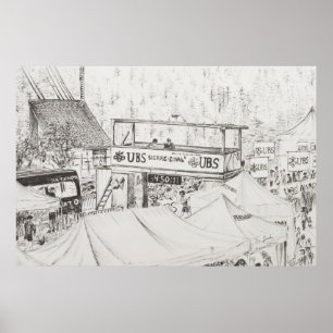 Póster Carrera de montaña entre Sierre y Zinal El fin de 