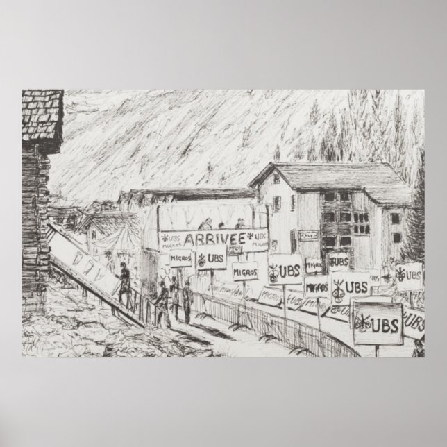 Póster Carrera de montaña más alta a más zinitosa El fin  (Frente)