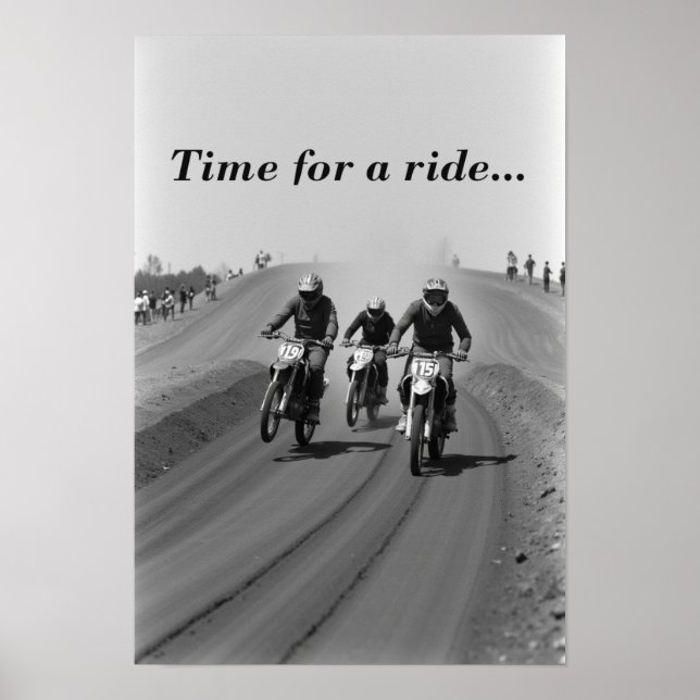 Póster Carrera de pista plana (Frente)