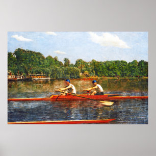 Póster Carrera en barco - Biglin Bros. Carrera por Eakins