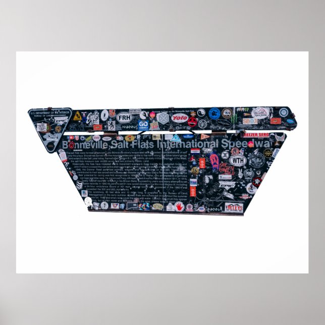 Póster Carrera Internacional Bonneville Salt Flats (Frente)