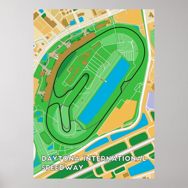 Póster Carrera Internacional de Daytona (Frente)