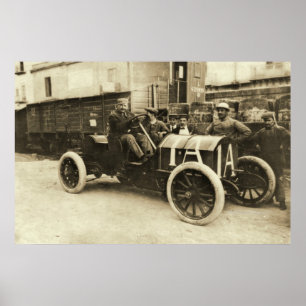 Póster Carrera Targa-Florio en Italia