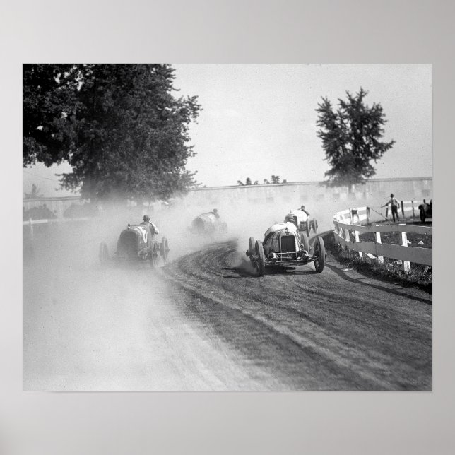 Póster Carreras Automáticas de Rockville, 1923. Foto de c (Frente)