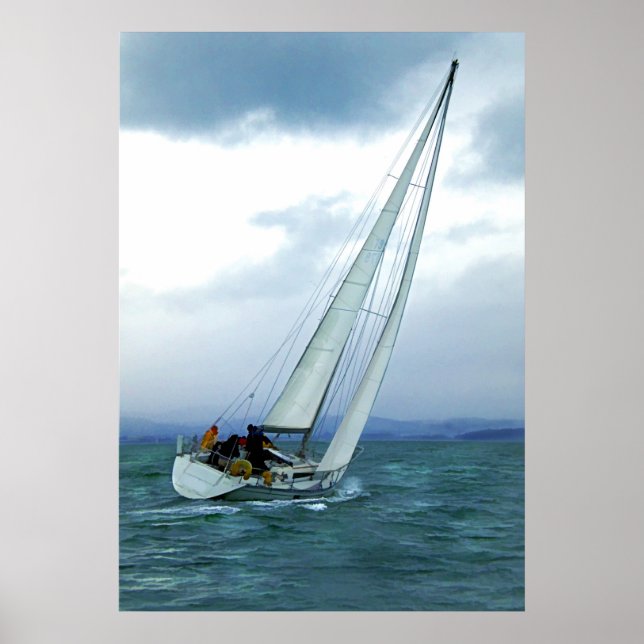 Póster Carreras contra el viento (Frente)