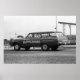 Póster Carreras de arrastre de vintage - Carro Dodge 330  (Frente)