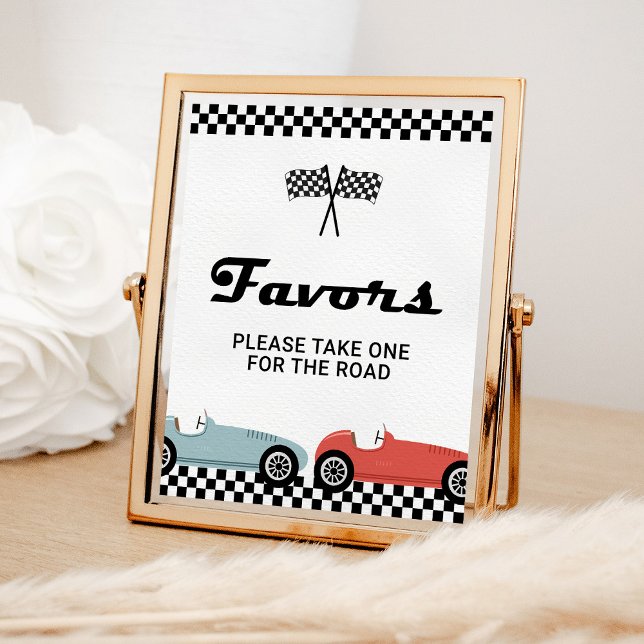Póster Carreras de autos de carrera retro favorece Rótulo (Subido por el creador)