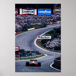Póster Carreras de Ayrton Belgium