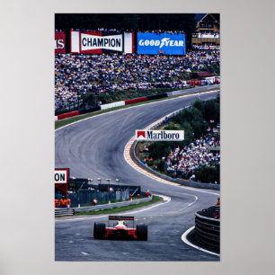 Póster Carreras de Ayrton Belgium