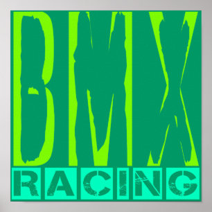Póster Carreras de BMX