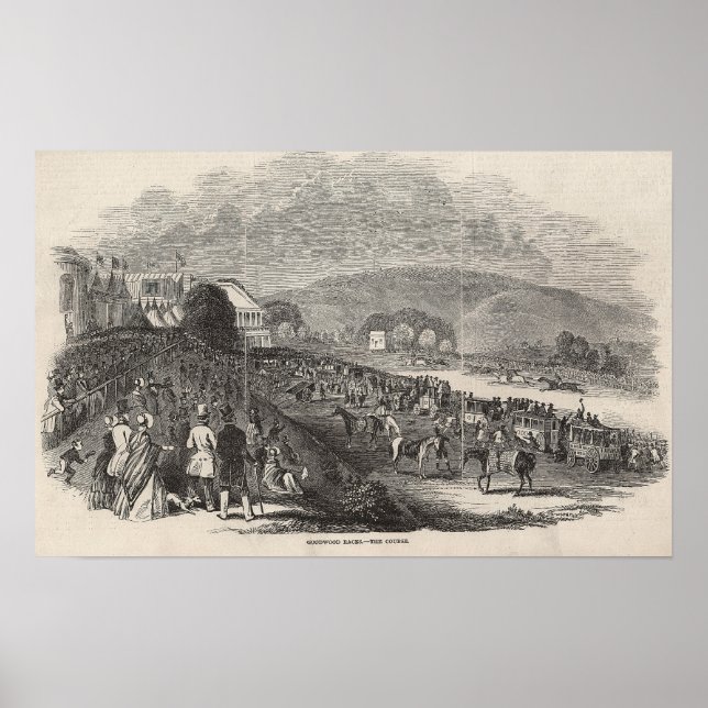 Póster Carreras de Goodwood: el curso (Frente)