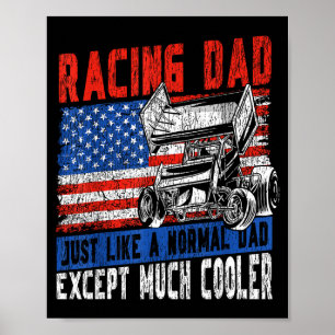 Póster Carreras de pista de tierra Papá de la carrera Ban