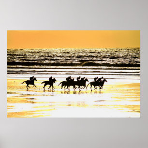 Póster Carreras de playa Kerry Ireland