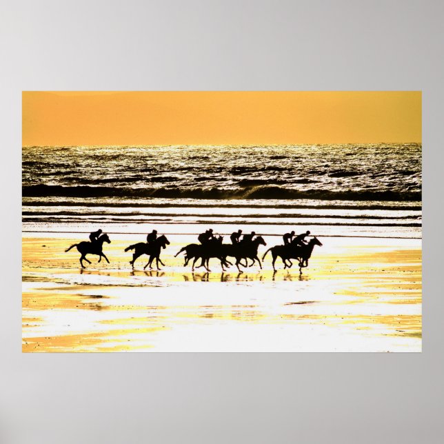 Póster Carreras de playa Kerry Ireland (Frente)