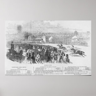 Póster Carreras de Warwick, de 'The Illustrated London'