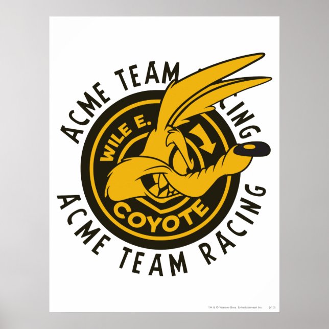 Póster Carreras del equipo WILE E. COYOTE™ Acme Team (Frente)