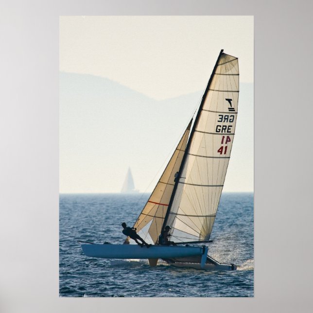 Póster Carreras Poster de velero (Frente)