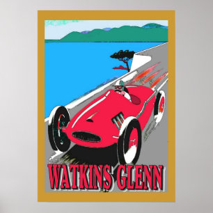 Póster Carreras Watkins Glenn