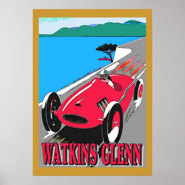 Póster Carreras Watkins Glenn (Frente)