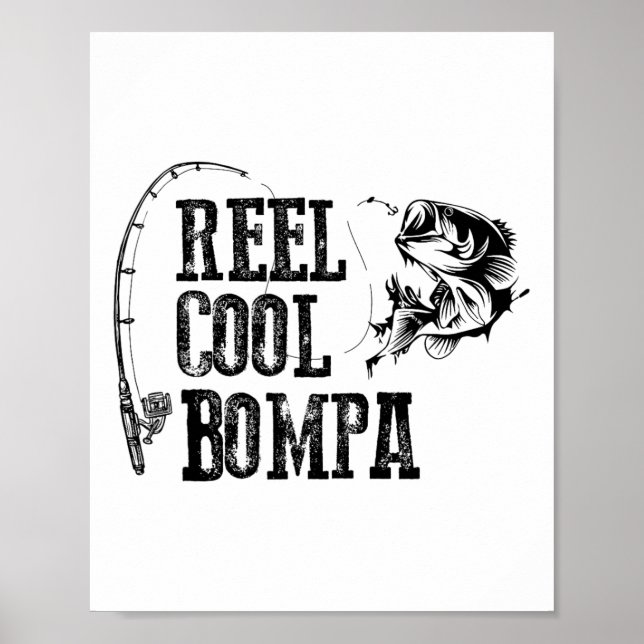 Póster Carrete de Pesca Bompa Divertido Regalo Bompa Grac (Frente)