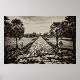 Póster Carretera Angkor Wat