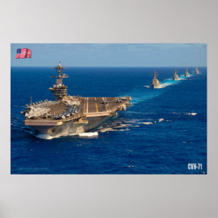 PÓSTER CARRETERA DE AERONAVES DE EE.UU. - CVN-71