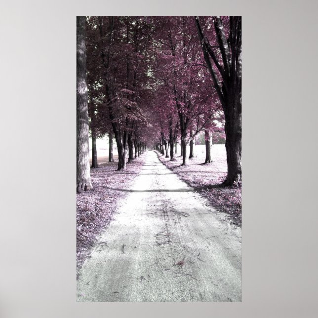 Póster carretera de circunvalación rosa (Frente)