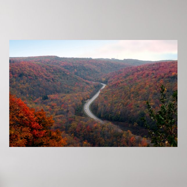 Póster Carretera de la curva de Denton Hill S (Frente)