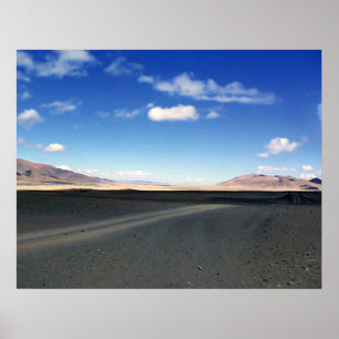 Póster Carretera de la meseta tibetana camino al monte Ka