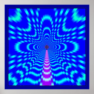 Póster Carretera de la velocidad a cruzar