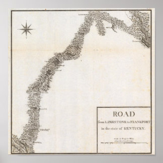 Póster Carretera de Limestone a Frankfort