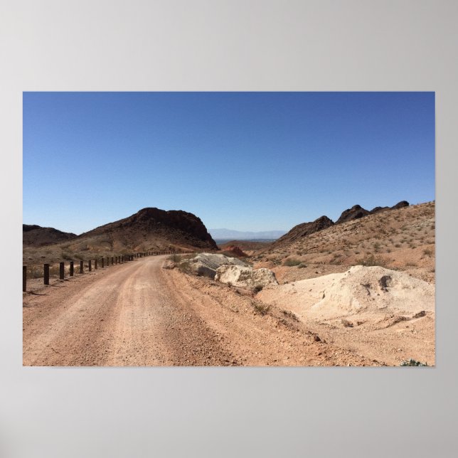 Póster Carretera del desierto de Nevada (Frente)