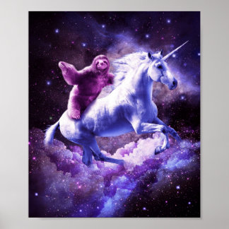 Póster Carretera Espacial En Unicornio