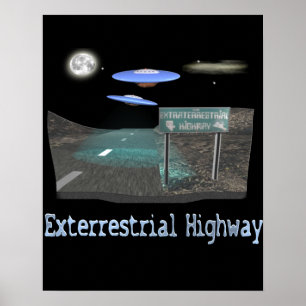 Póster Carretera Exterrestre