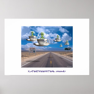 Póster Carretera extraterrestre