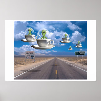 Póster Carretera extraterritorial