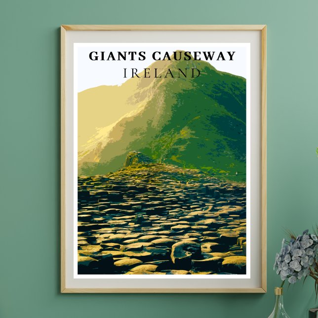 Póster Carretera gigante, Antrim Ireland Retro Style (Subido por el creador)